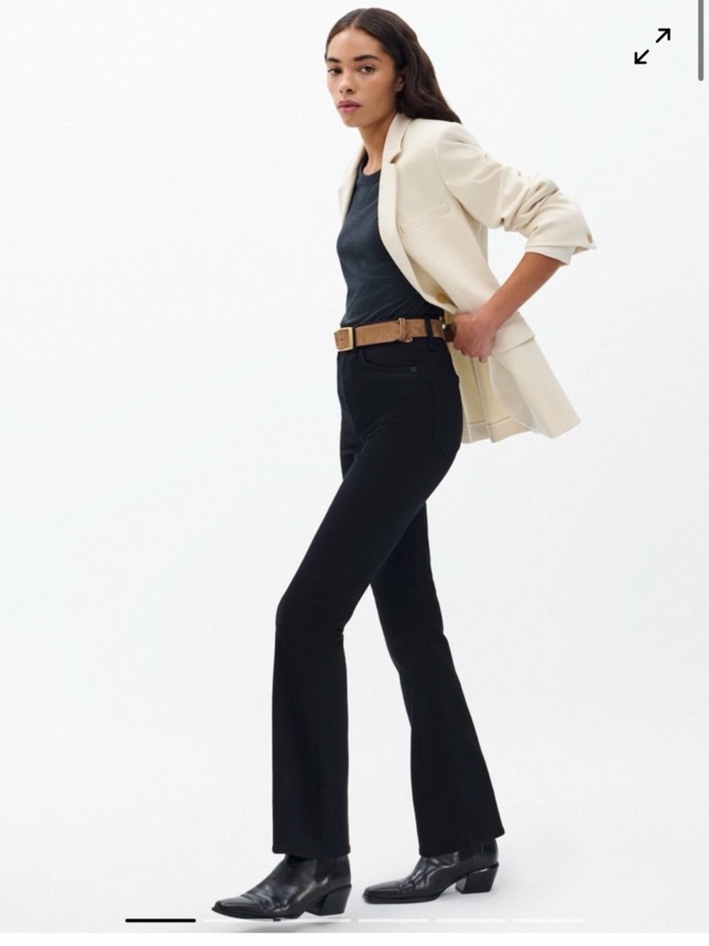 Rag & Bone Peyton Mid Rise Bootcut Size 30 Black Jeans
